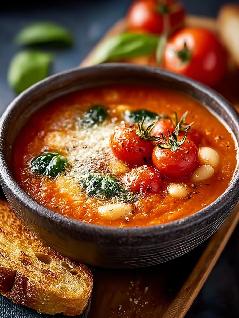 Parmesan Tomato Cannellini Bean Soup: 5 Comforting Ingredients - Parmesan Tomato Cannellini Bean - additional detail