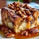 Easy Pecan Pie Bread Pudding with Caramel Sauce 3 Pecan Pie Bread Pudding
