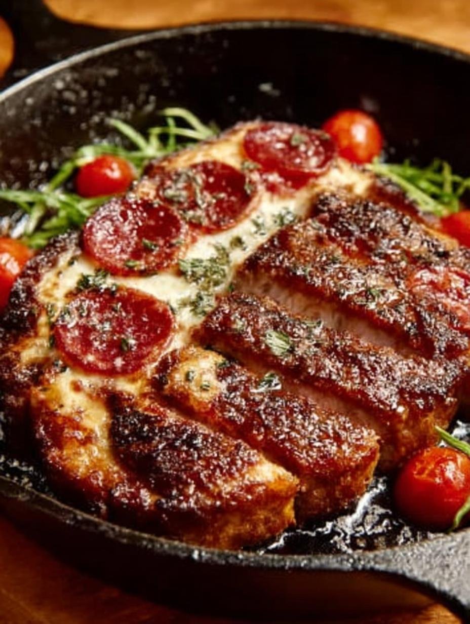 Perfectly Crispy Cast Iron Skillet Pizza Recipe 2 Perfectly Crispy Cast Iron Skillet Pizza Recipe - Perfectly Crispy Cast Iron - additional detail