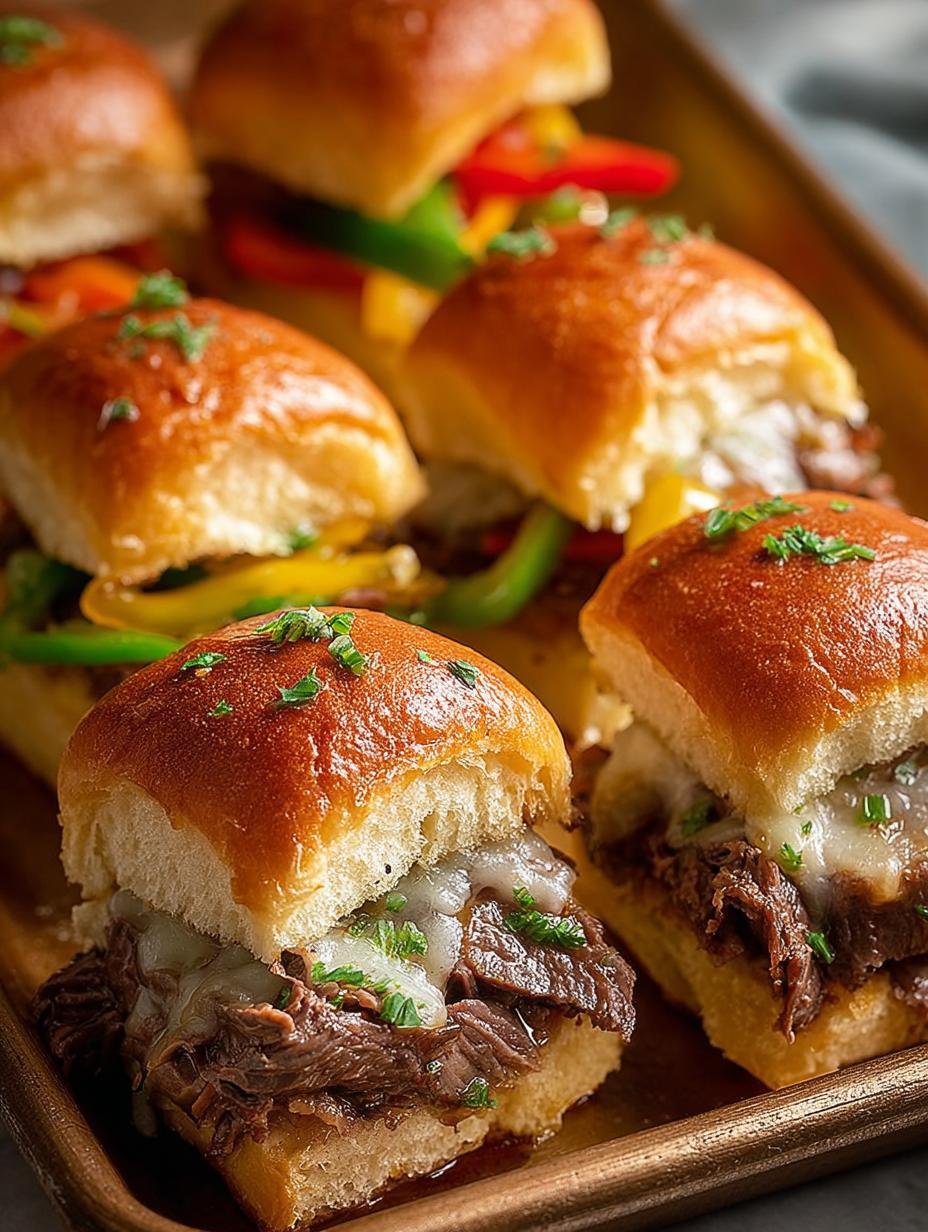 Philly Cheesesteak Sliders