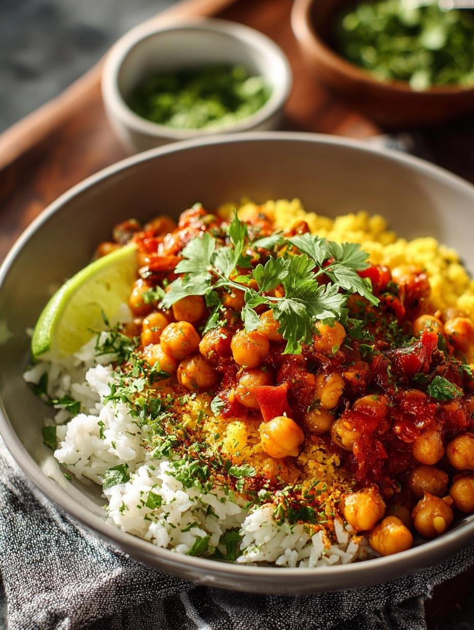 Puerto Rican Chickpeas with Sofrito and Rice Delight - Puerto Rican Chickpeas with - main visual representation