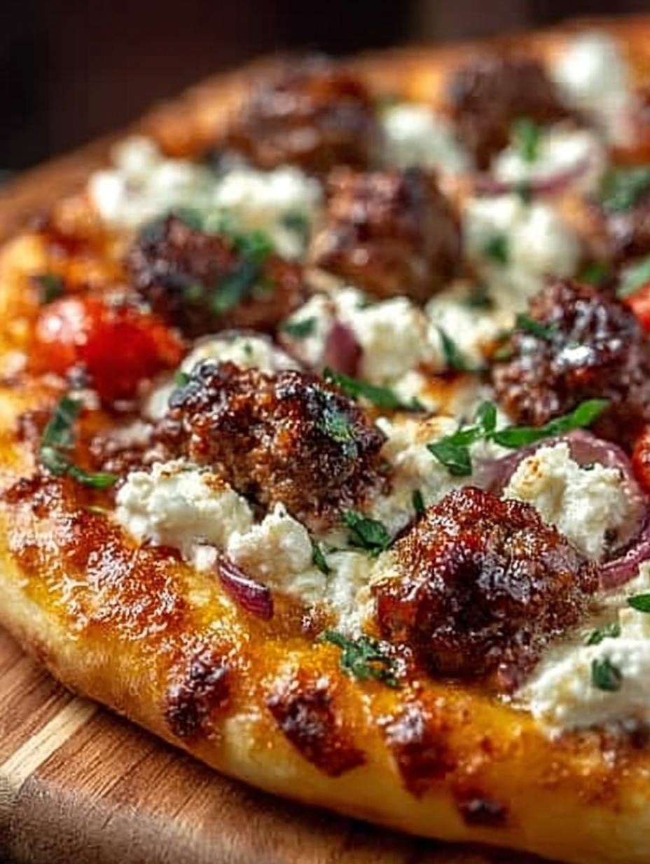 Sausage Feta Pizza