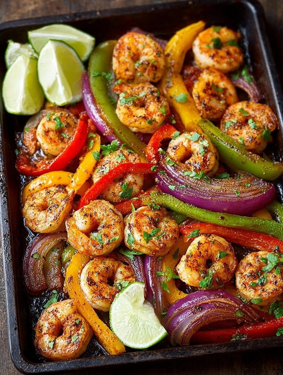 Sheet Pan Shrimp Fajitas: 20-Minute Flavor Sensation - Sheet Pan Shrimp Fajitas - additional detail