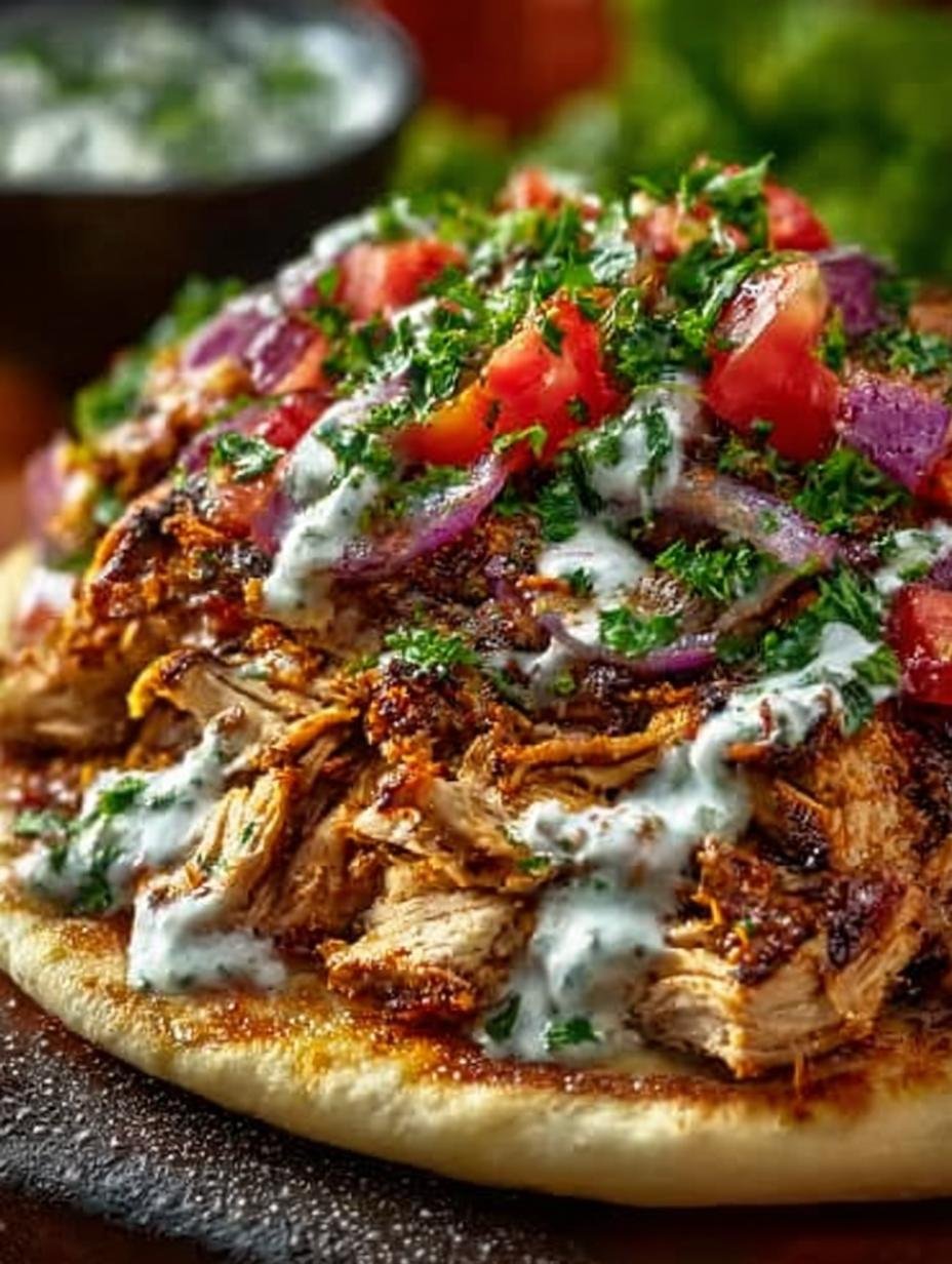 Slow Cooker Chicken Shawarma