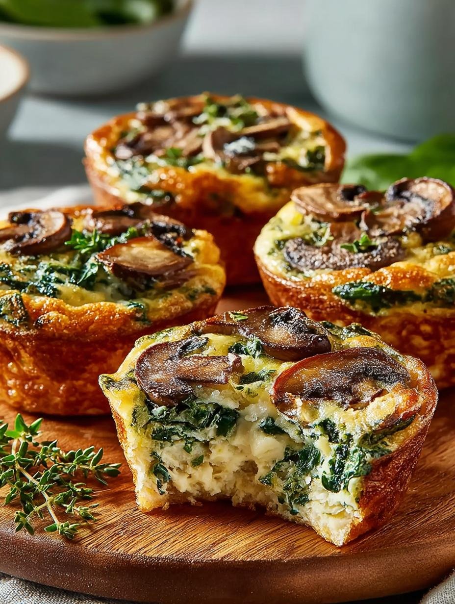 Spinach Mushroom Quiche Muffins: 12 Perfect Bites for Brunch - Spinach Mushroom Quiche Muffins - main visual representation