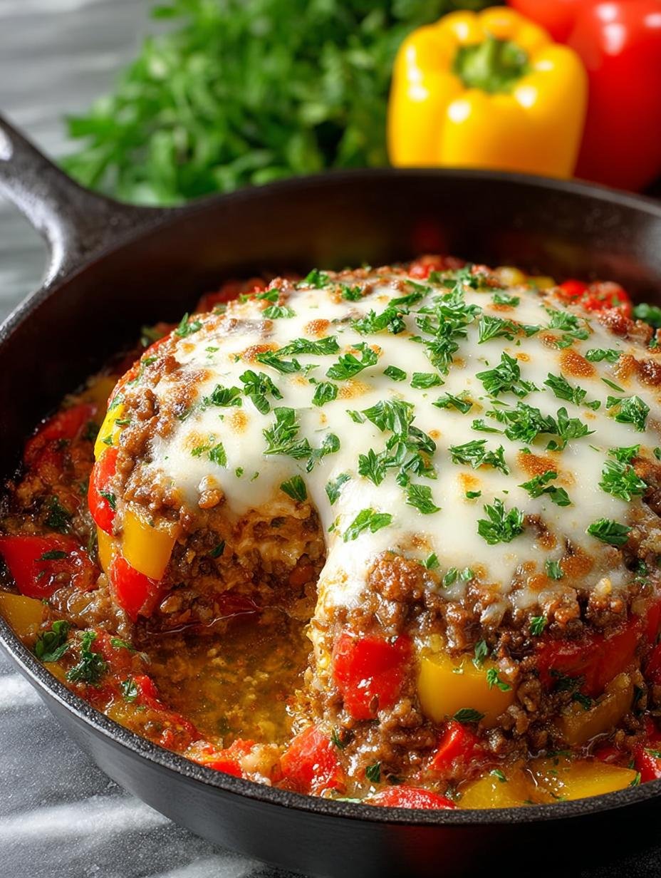 Stuffed Pepper Skillet with Ground Beef: A Comforting Dinner 1 Stuffed Pepper Skillet with Ground Beef: A Comforting Dinner - Stuffed Pepper Skillet with - main visual representation
