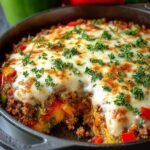Stuffed Pepper Skillet with Ground Beef: A Comforting Dinner 3 Stuffed Pepper Skillet with
