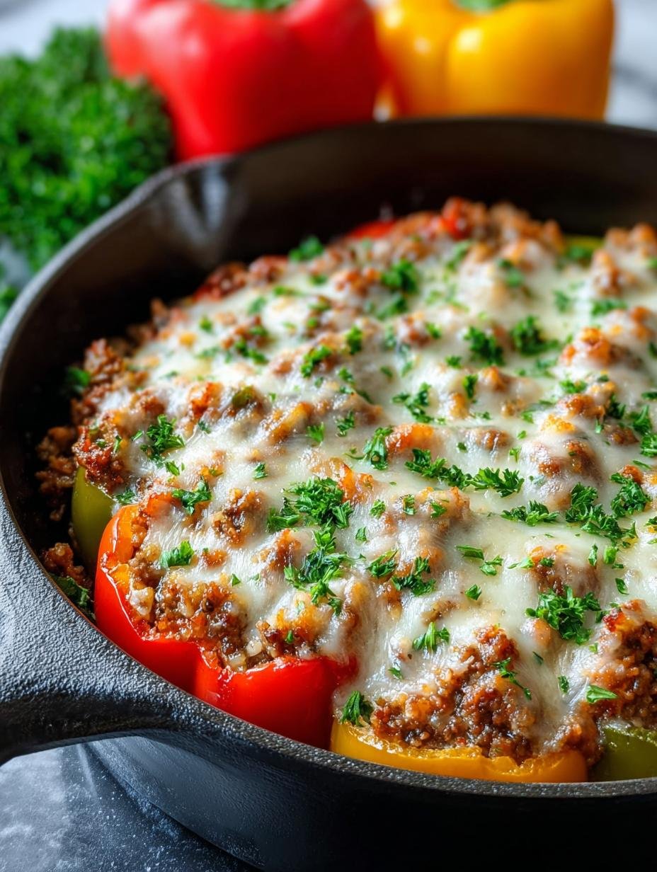 Stuffed Pepper Skillet with Ground Beef: A Comforting Dinner 2 Stuffed Pepper Skillet with Ground Beef: A Comforting Dinner - Stuffed Pepper Skillet with - additional detail