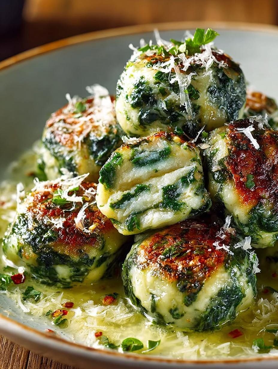 Sudtiroler Spinach Dumplings with
