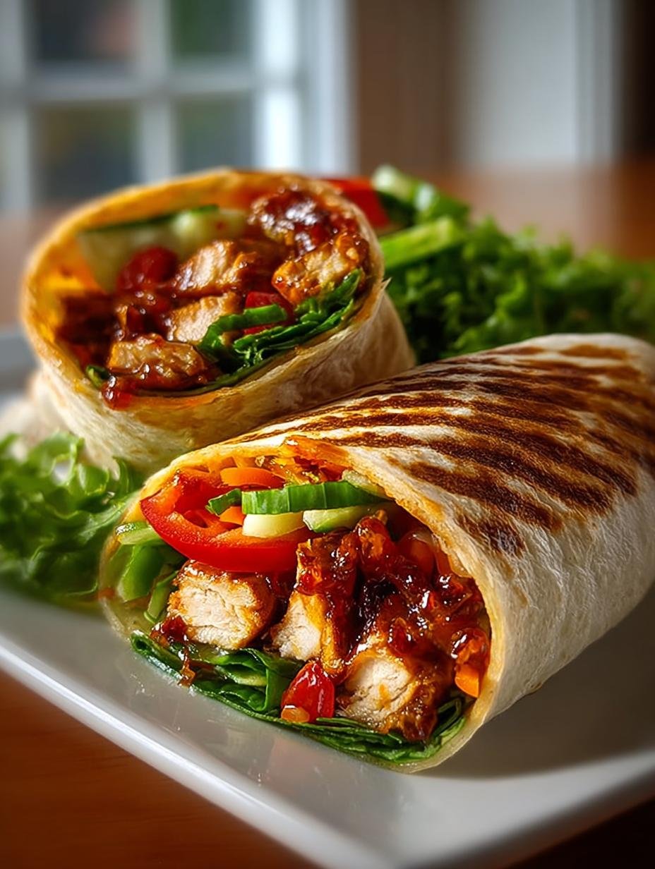 Sweet Chili Chicken Wraps: 7 Steps to Deliciousness - Sweet Chili Chicken Wraps - main visual representation