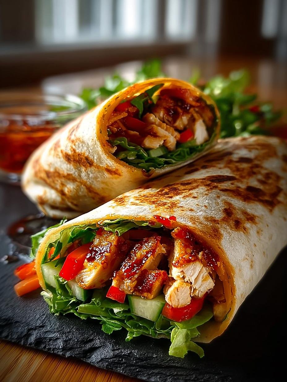 Sweet Chili Chicken Wraps: 7 Steps to Deliciousness - Sweet Chili Chicken Wraps - additional detail