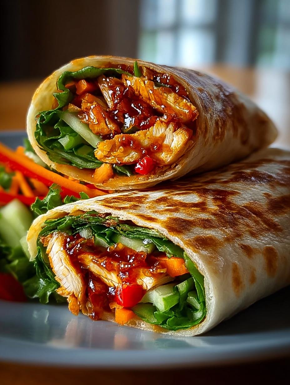 Sweet Chili Chicken Wraps