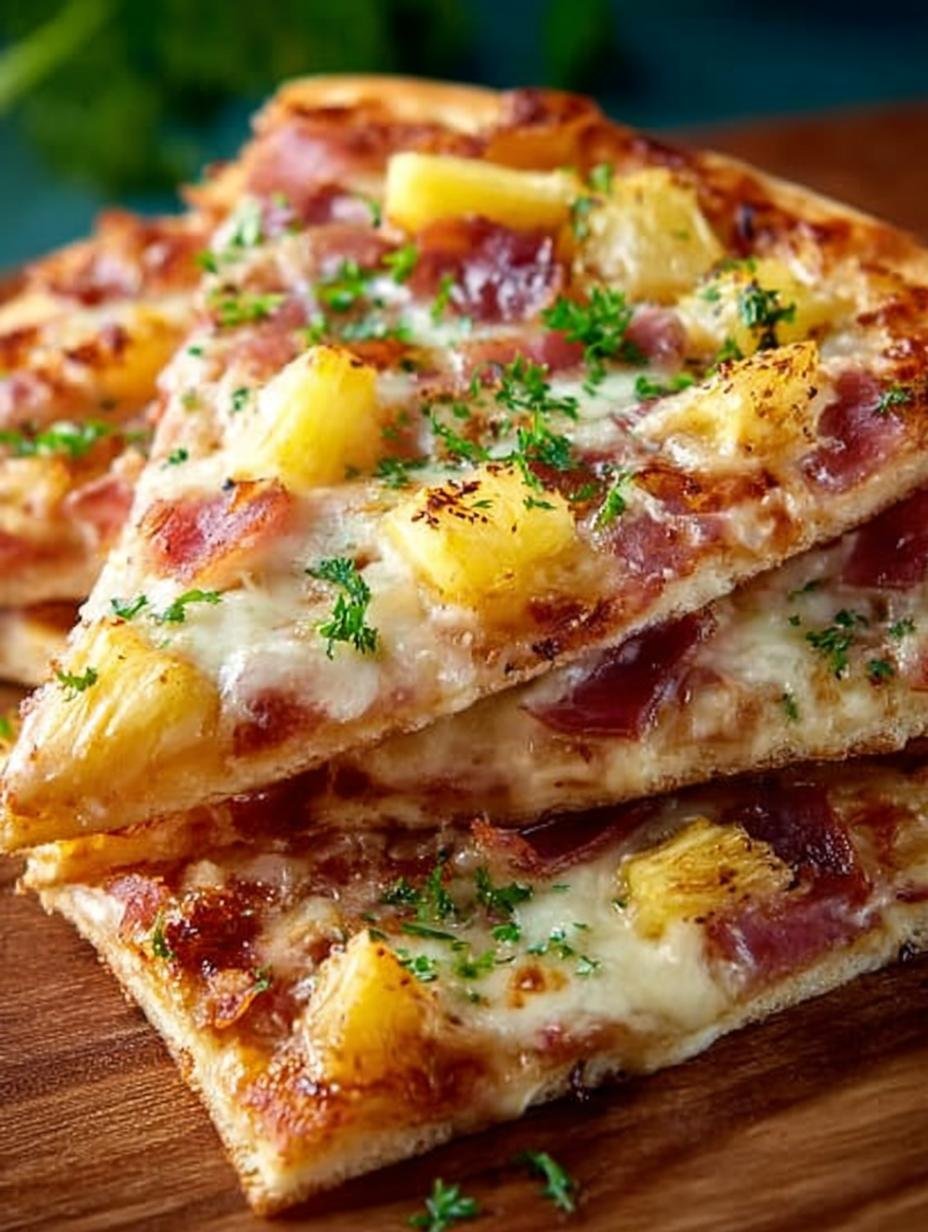 Tasty Flatbread Hawaiian Pizza