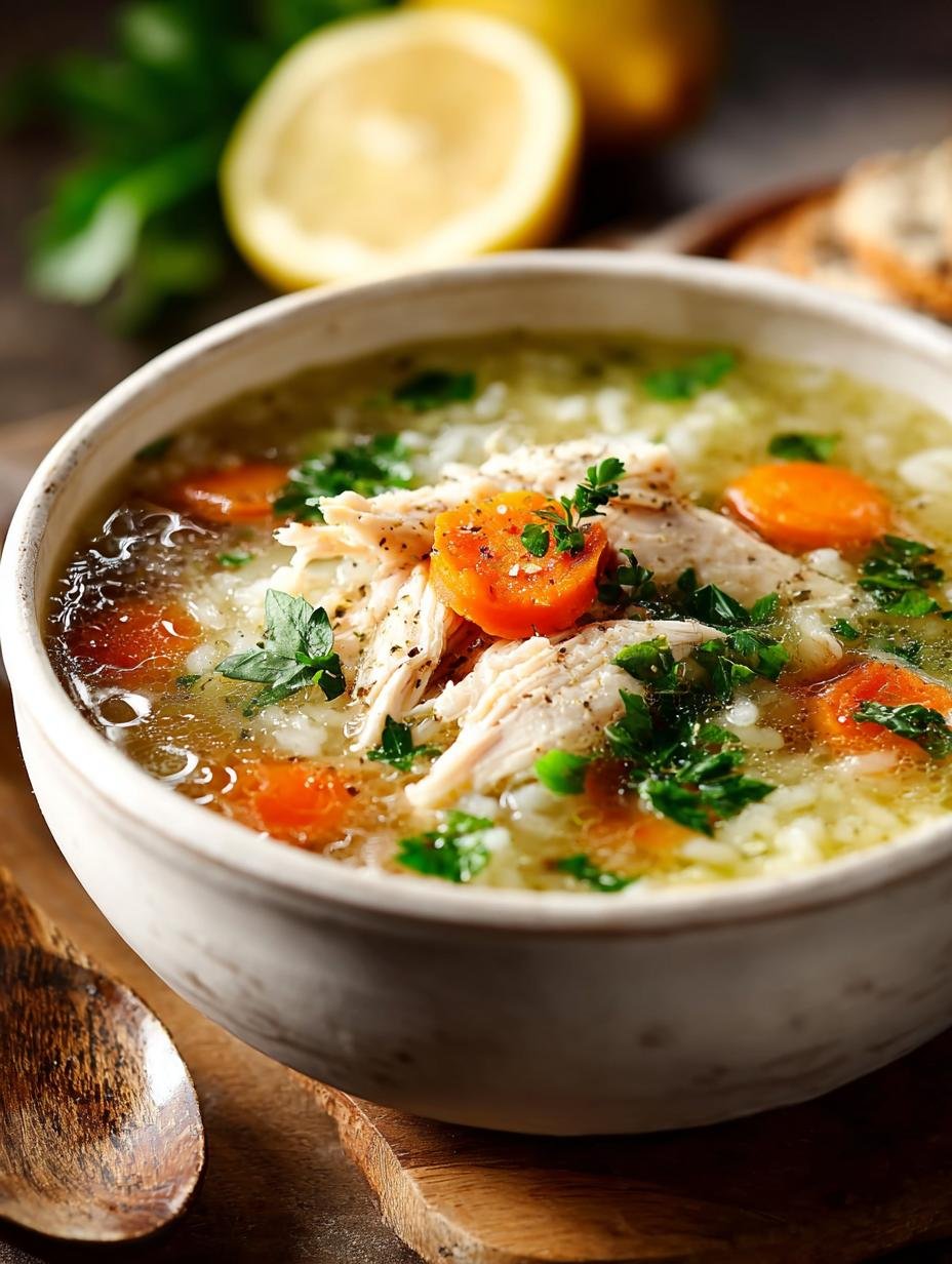 Turkey Rice Soup with Lemon and Parsley Gremolata 2 Turkey Rice Soup with Lemon and Parsley Gremolata - Turkey Rice Soup with - additional detail