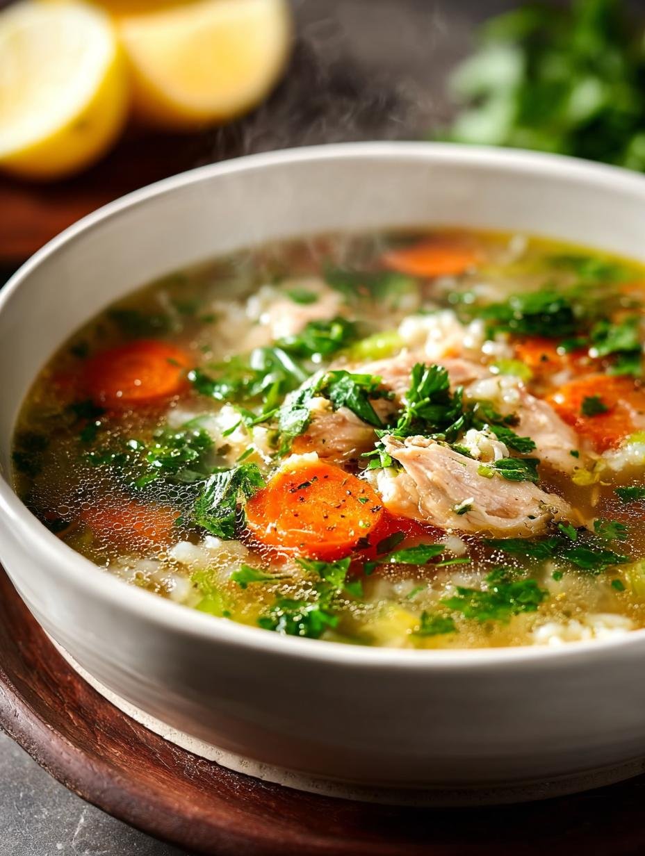 Turkey Rice Soup with