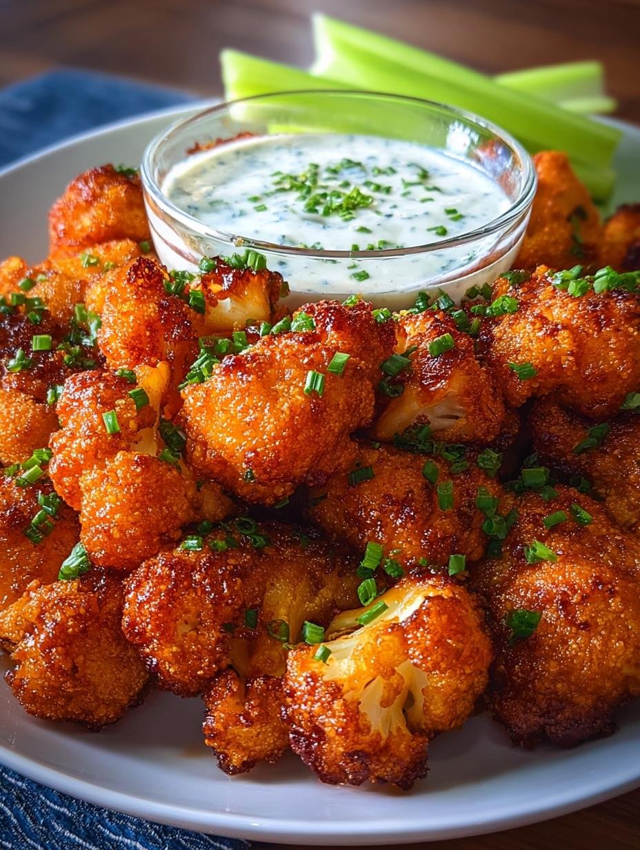 Vegan Cauliflower Buffalo Wings: 7 Spicy Crispy Bites - Vegan Cauliflower Buffalo Wings - main visual representation