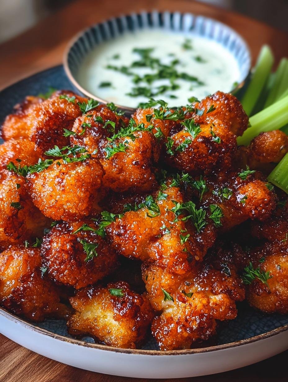 Vegan Cauliflower Buffalo Wings: 7 Spicy Crispy Bites - Vegan Cauliflower Buffalo Wings - additional detail