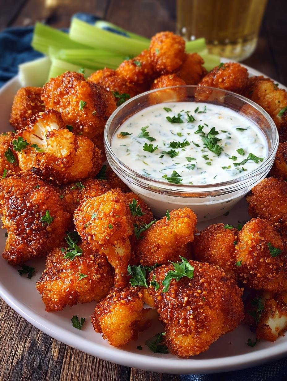 Vegan Cauliflower Buffalo Wings