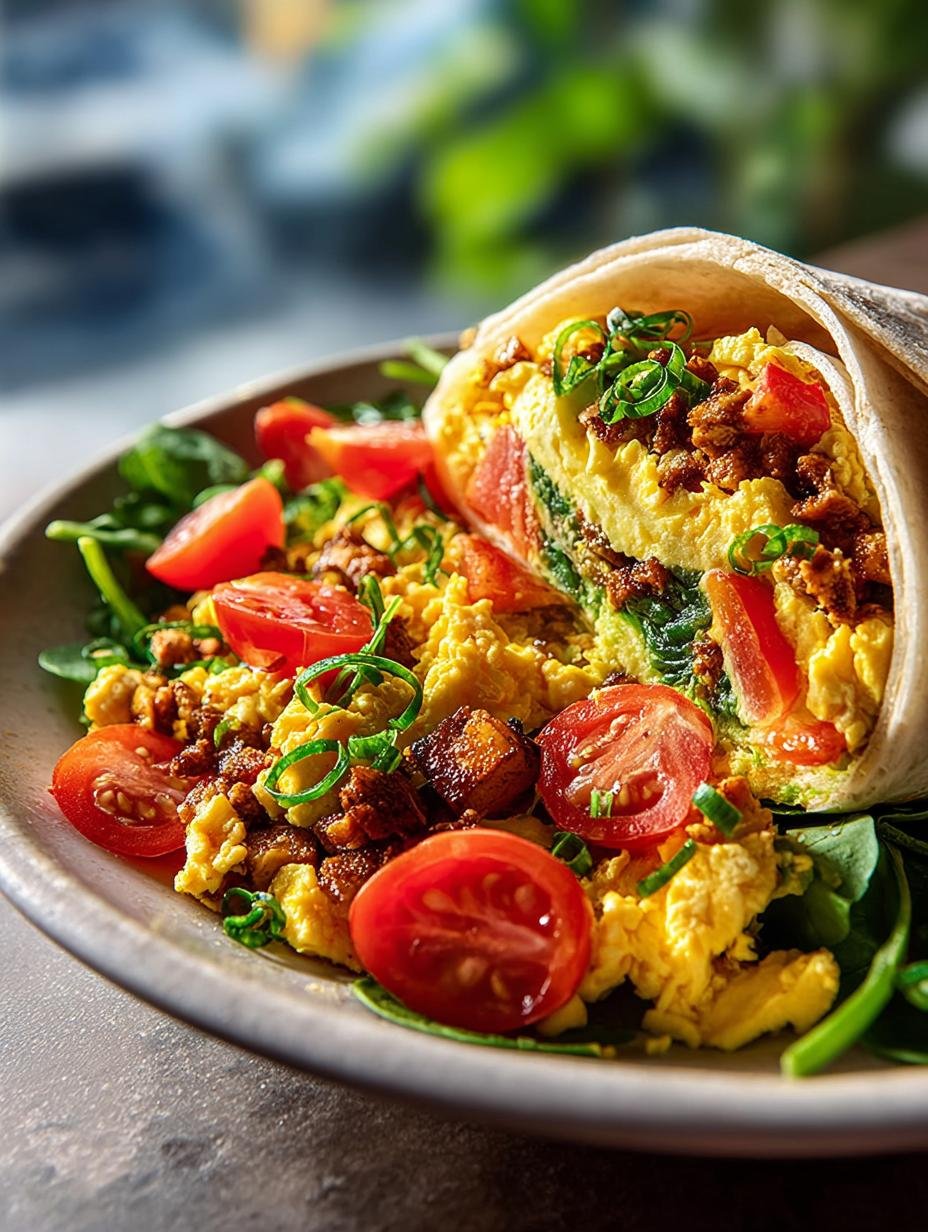 Vegan Tofu Scramble Breakfast Burritos for a Hearty Start 2 Vegan Tofu Scramble Breakfast Burritos for a Hearty Start - Vegan Tofu Scramble Breakfast - additional detail