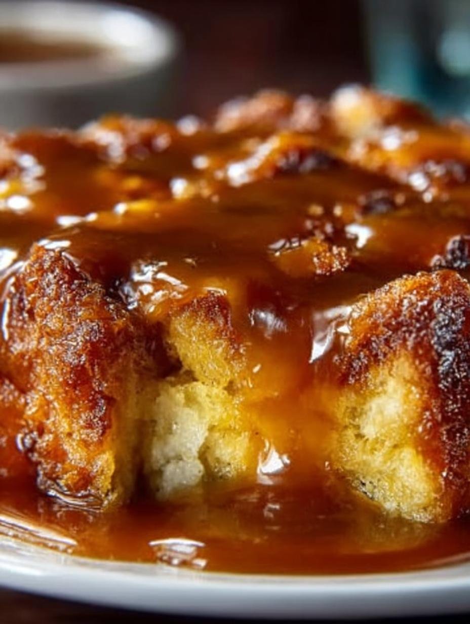 Whiskey Caramel Bread Pudding