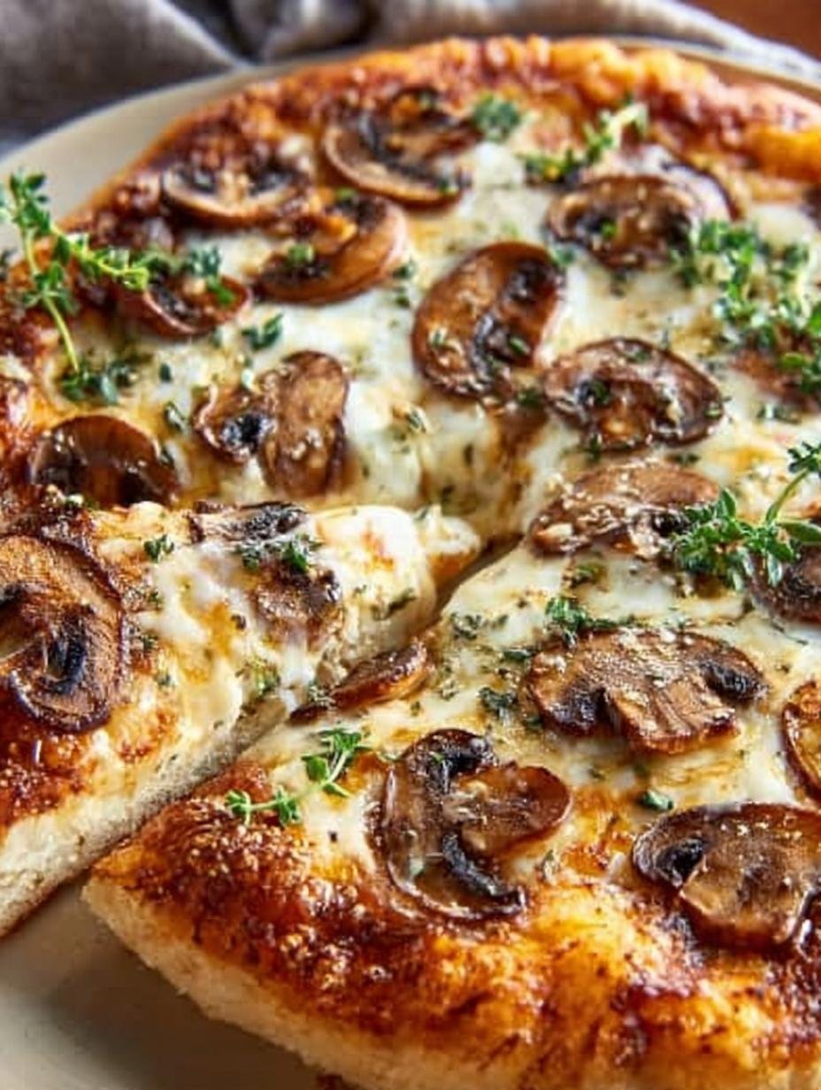Ultimate White Mushroom Pizza Recipe for Pizza Lovers - White Mushroom Pizza - main visual representation