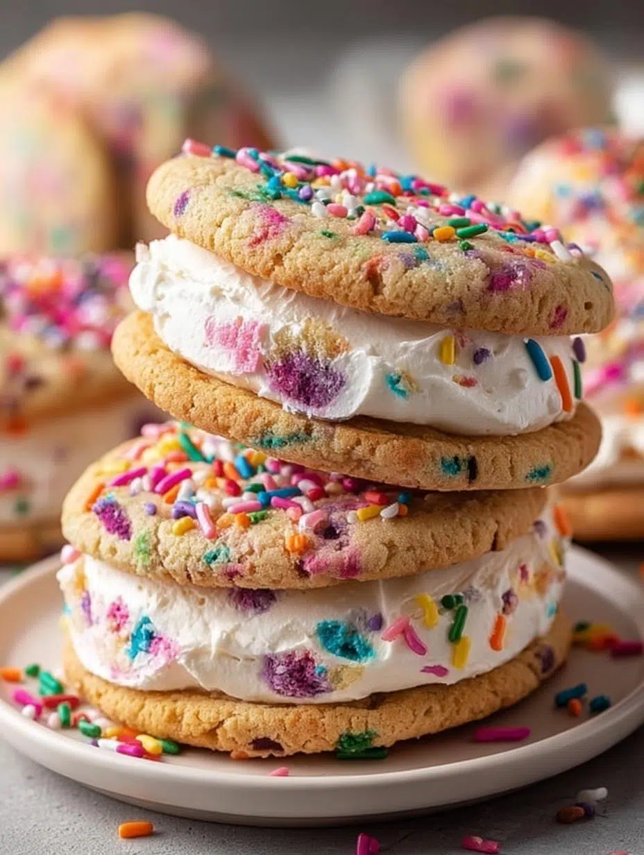 Funfetti Cookie Sandwiches