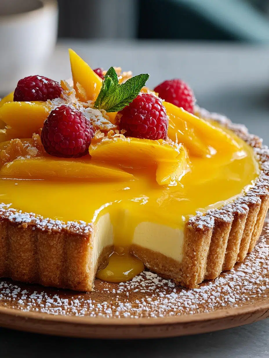 Mango Curd Tart