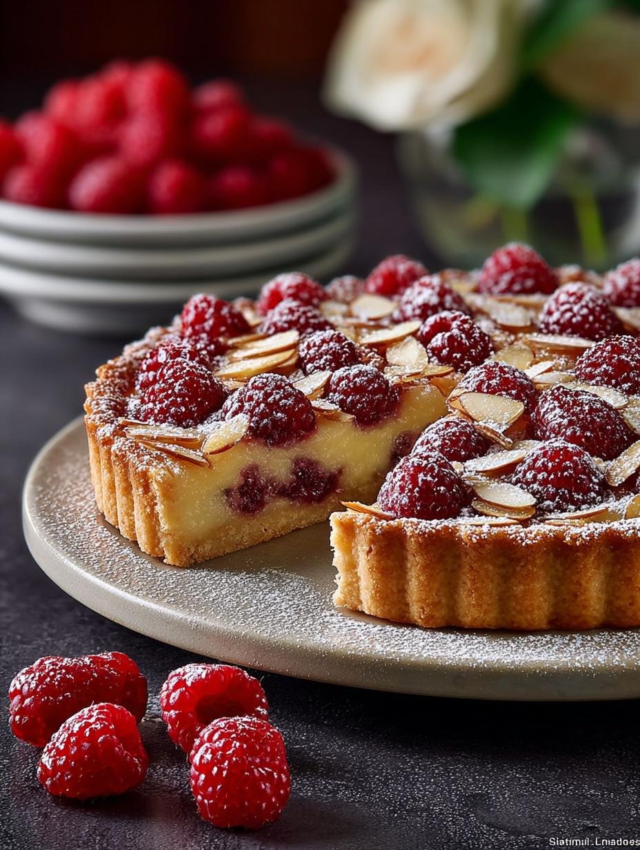 Delicious Raspberry Almond Frangipane Tart Recipe - Raspberry Almond Frangipane Tart - main visual representation