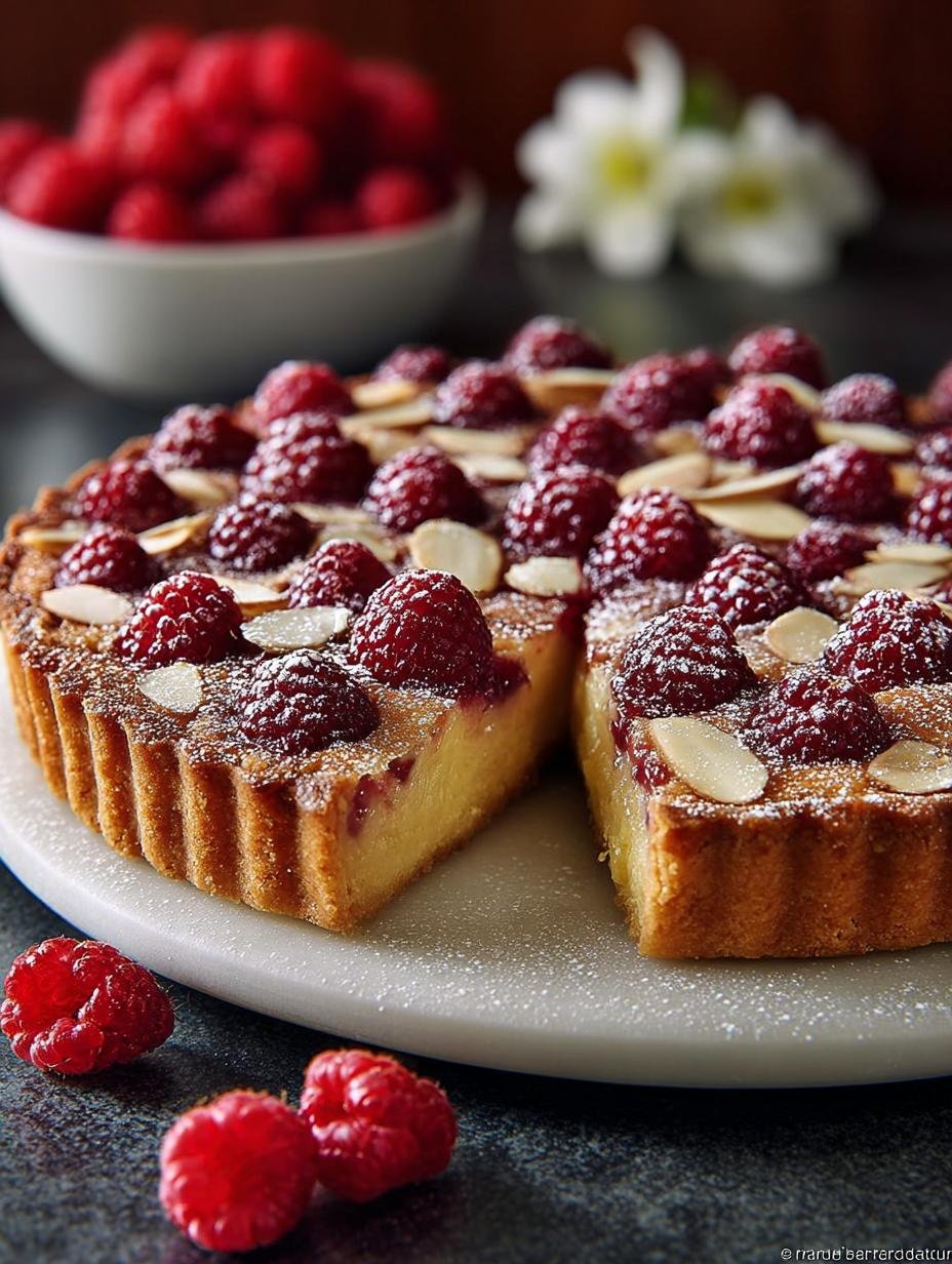 Raspberry Almond Frangipane Tart
