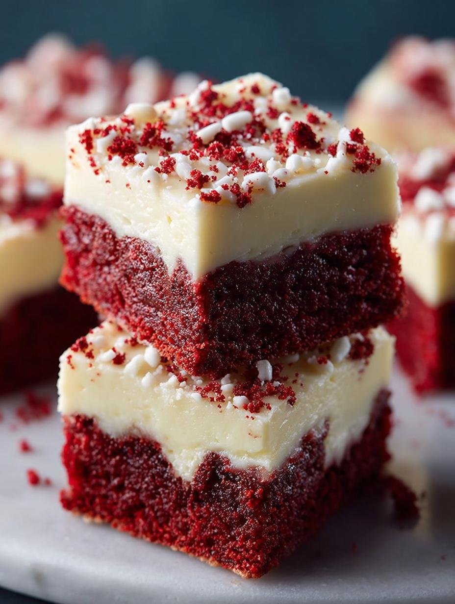 home 7 Red Velvet Cookie Bars