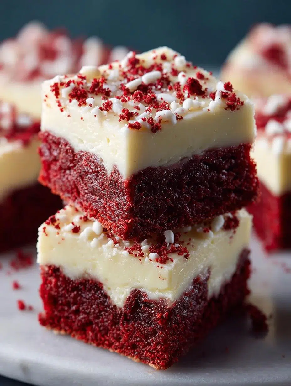 Red Velvet Cookie Bars