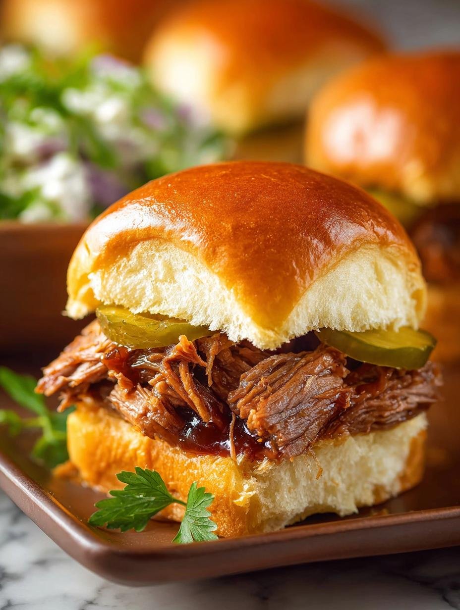 Slow Cooker Brisket Slider