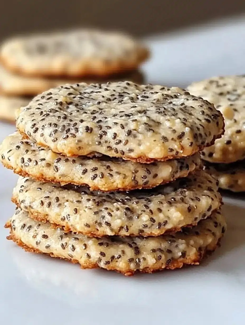 Delicious Greek yogurt chia seed cookies baked fresh