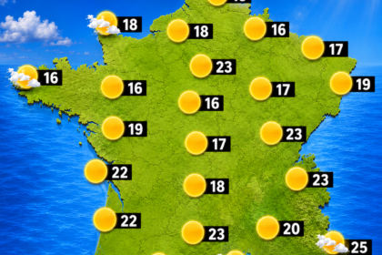 Carte météo du mercredi matin 29 juillet 2026