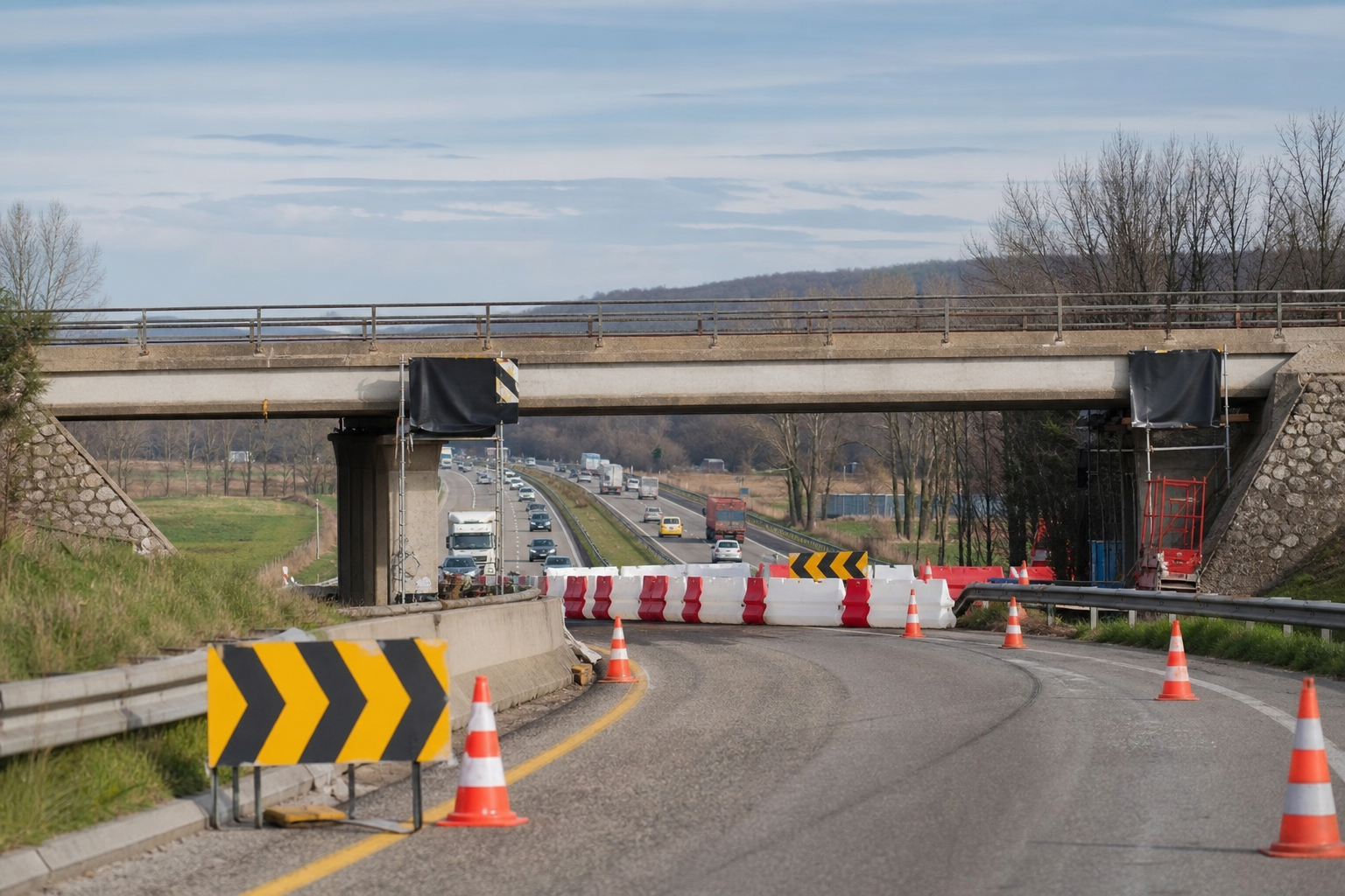 A7 : le pont de la RD112 fermé à Saint-Barthélemy-de-Vals jeudi 30 juillet 2026